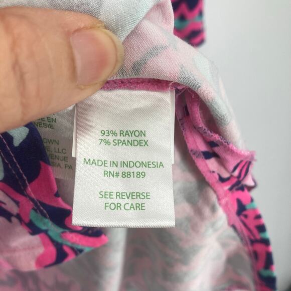 Lilly Pulitzer Rylie Cover Up Dress in Resort Navy Pop Up Lobstah Roll Small - Picture 11 of 13